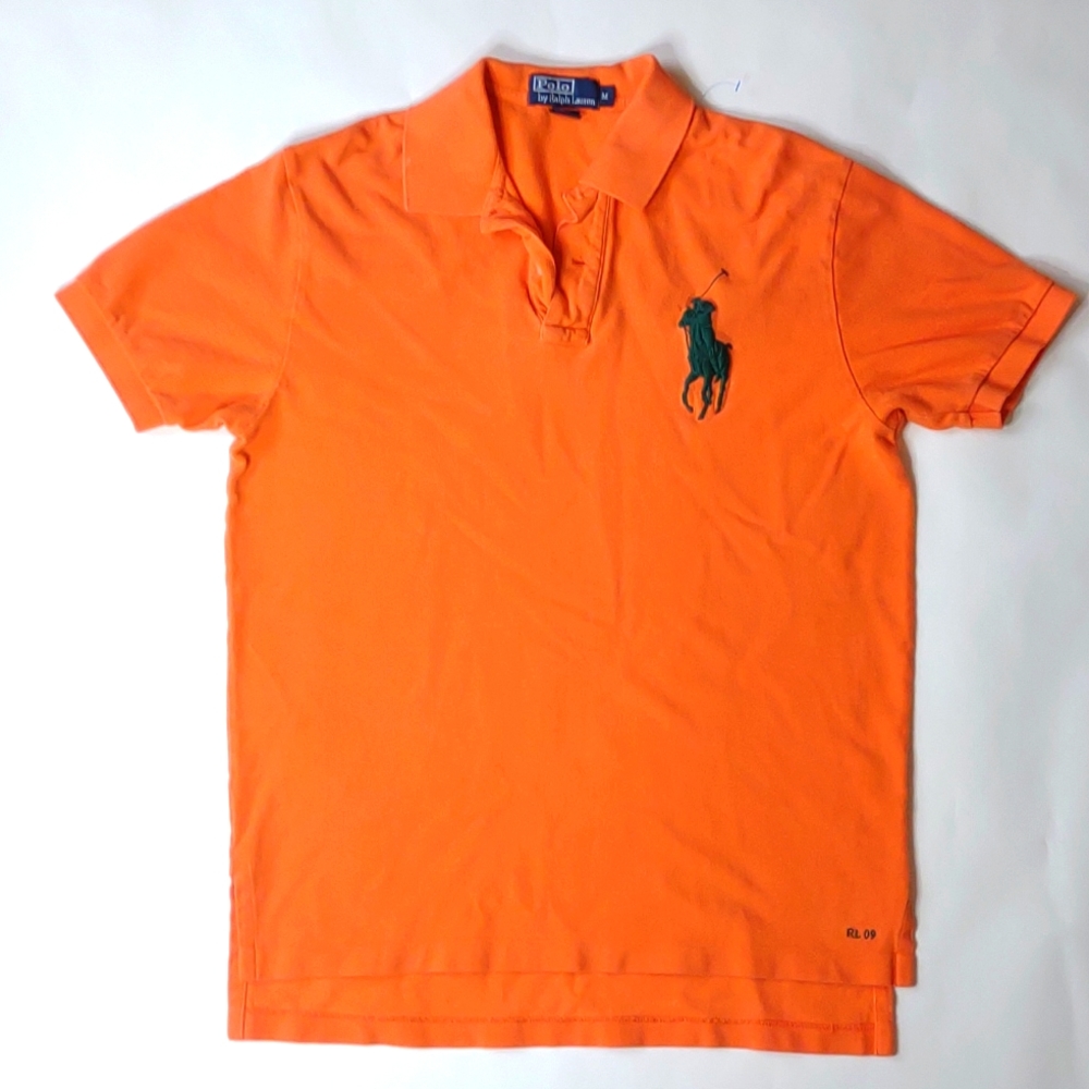 Polo Ralph Lauren men's medium. Big horse orange.